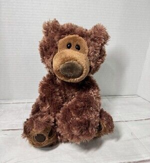 GUND Philbin Teddy Bear # 6047540 Brown Floppy Plush 9” Stuffed Animal Cute Soft
